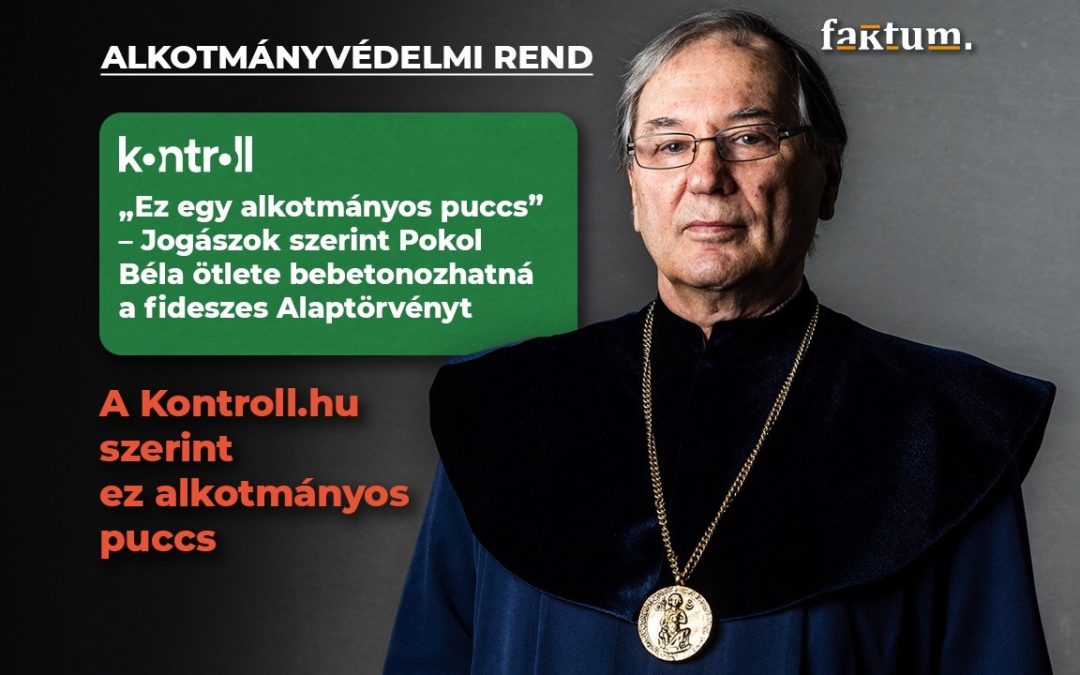 Nem „puccs”, hanem javaslat: Mit mondott valójában Pokol Béla az Alkotmányvédelmi Tanácsról?