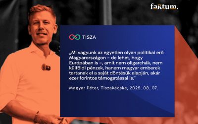 Tiszta kezek – Valóban csak a magyar emberek önkéntes befizetéseiből működik a Tisza Párt?