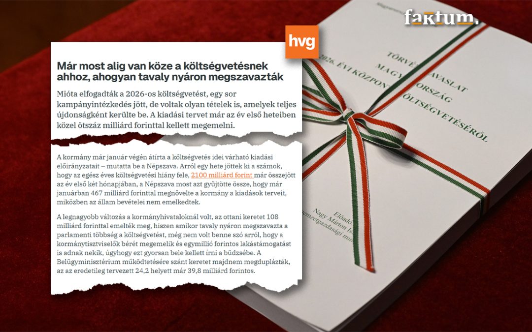 Meglett az éves hiány fele februárra? – Mit mutatnak valójában a költségvetési számok