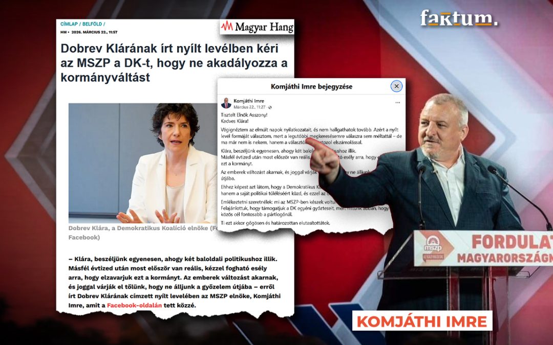 Túlélési küzdelem vagy politikai ultimátum? – Mit árul el Komjáthi levele a baloldal helyzetéről